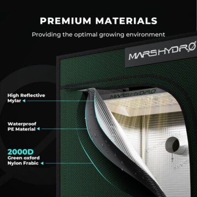Mars Hydro Growzelt 120x60x180cm (4x2 ft) Indoor Grow – Bild 4