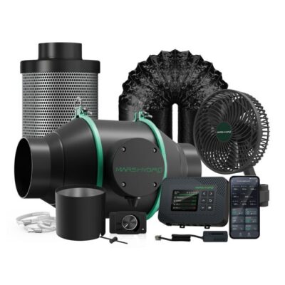 Mars Hydro 4 Zoll Abluft Komplettset mit Aktivkohlefilter & Smart Controller